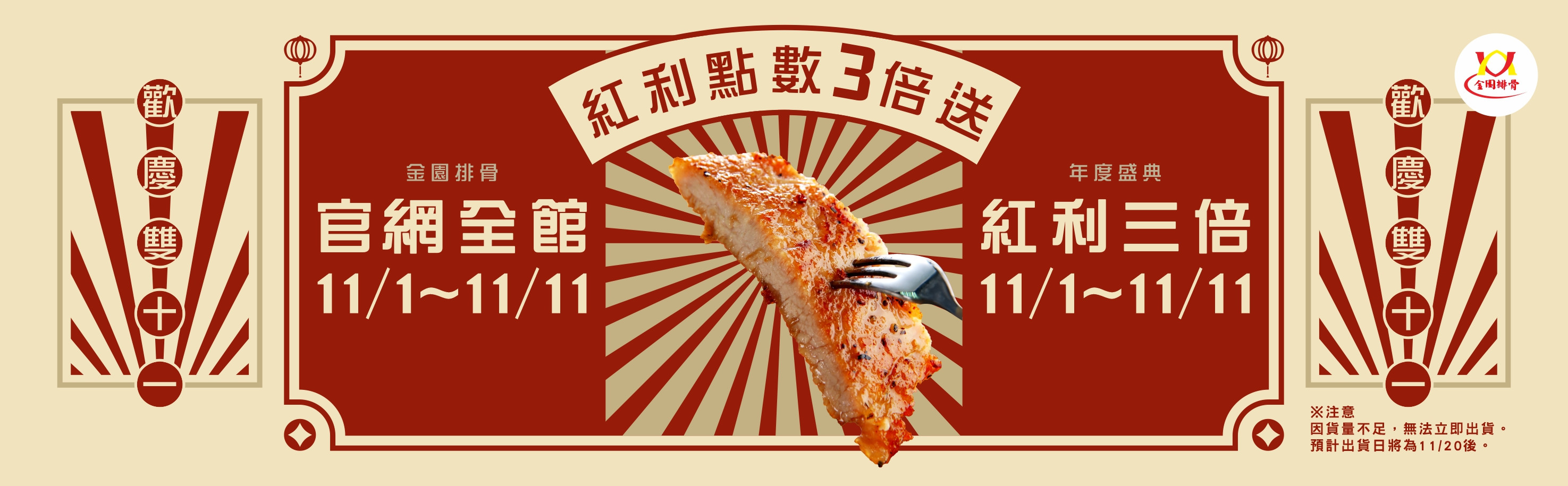 114 雙11 紅利 點數三倍送